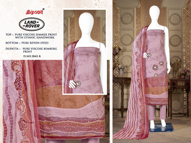 Land Rover 2842 By Bipson Pure Viscose Printed Dress Material Wholesalers In Delhi